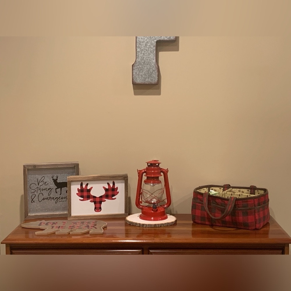 Bedding/ room decor Lumberjack theme